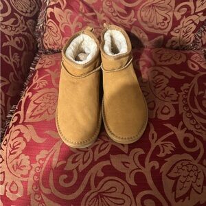 UGG Ultra Mini Tan Suede Boots